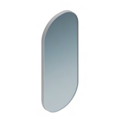 CO.mi.42\WHT Зеркало CONO 42 см, овальное из металла, цвет белое - фото 101754