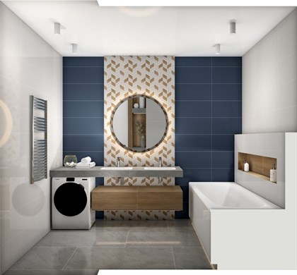 Плитка Meissen  Love You Navy сатиновая светло-коричневый 29x89 - фото 102749