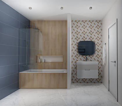 Плитка Meissen  Love You Navy сатиновая светло-коричневый 29x89 - фото 102751