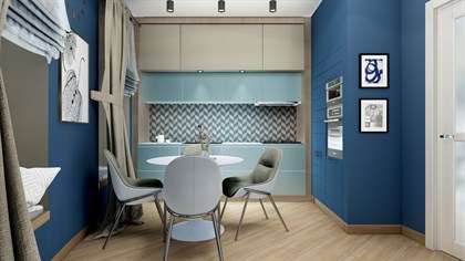 Декор Meissen Вставка Love You Navy мозаика A сатиновая синий 29x29 - фото 102826