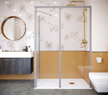 Душевая дверь Creto Nota 122-WTW-120-C-CH-6 стекло прозрачное EASY CLEAN профиль хром, 120х200 см - фото 103124