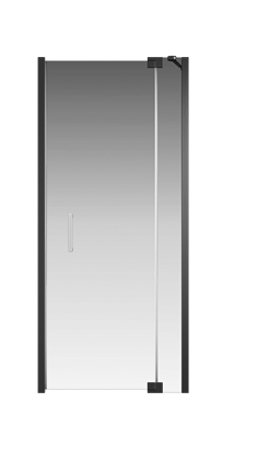 Душевая дверь Creto Tenta 123-WTW-90-C-B-8 стекло прозрачное EASY CLEAN, профиль черный, 90х200 см - фото 103159