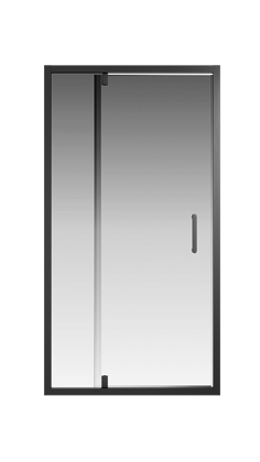 Душевая дверь Creto Astra 121-WTW-100-C-B-6 стекло прозрачное профиль черный, 100х195 см - фото 103166