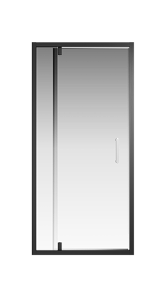 Душевая дверь Creto Astra 121-WTW-900-C-B-6 стекло прозрачное профиль черный, 90х195 см - фото 103169