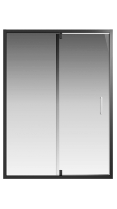 Душевая дверь Creto Astra 121-WTW-140-C-B-6 стекло прозрачное профиль черный, 140х195 см - фото 103175