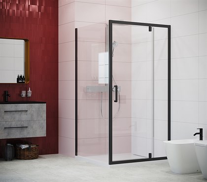 Душевая дверь Creto Astra 121-WTW-120-C-B-6 стекло прозрачное профиль черный, 120х195 см - фото 103179