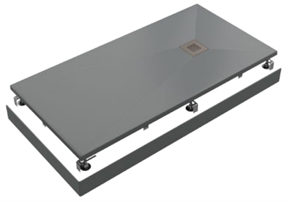 Душевой поддон Creto Ares 100x70, серый - фото 103243