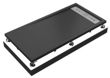 Душевой поддон Creto Scala 100x90, черный - фото 103285