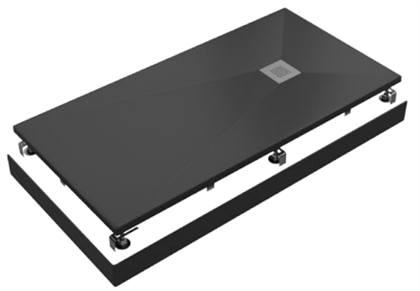 Душевой поддон Creto Ares 100x90, черный - фото 103320