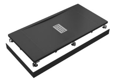 Душевой поддон Creto Etna 140x70, черный - фото 103506