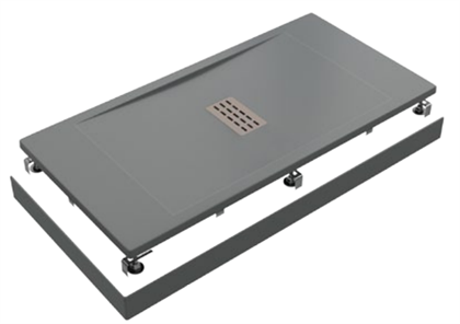 Душевой поддон Creto Etna 140x80, серый - фото 103509