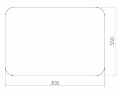 Зеркало Creto Scala 80х55 - фото 103605