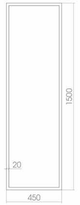 Зеркало Creto Effetto 45x150 - фото 103616