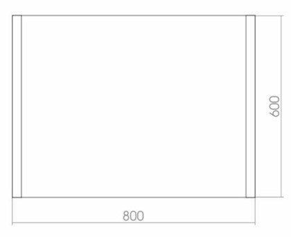 Зеркало Creto Vessel 80х60 - фото 103659