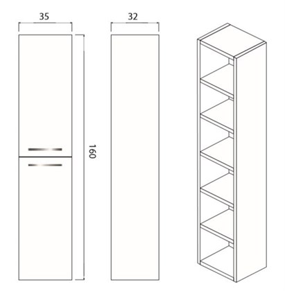 Пенал Creto Ares Beton - фото 103709