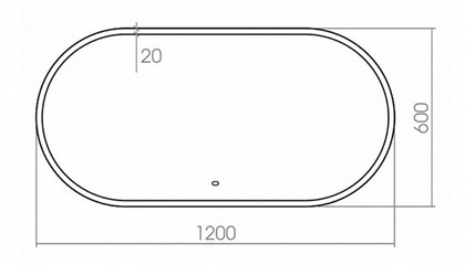 Зеркало Creto Forestina 120х60 - фото 103911