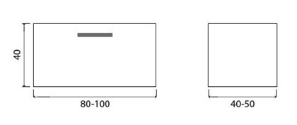 Дополнительный модуль Creto Sorano 1 ящик р-р 80 - 100 - фото 104262