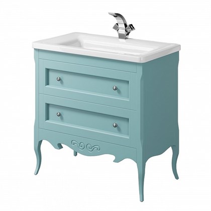 Тумба с раковиной Creto Viva Blue 85 - фото 104306