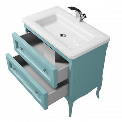 Тумба с раковиной Creto Viva Blue 85 - фото 104307