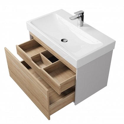 Тумба с раковиной подвесная Creto Etna 80 Soft - фото 104371