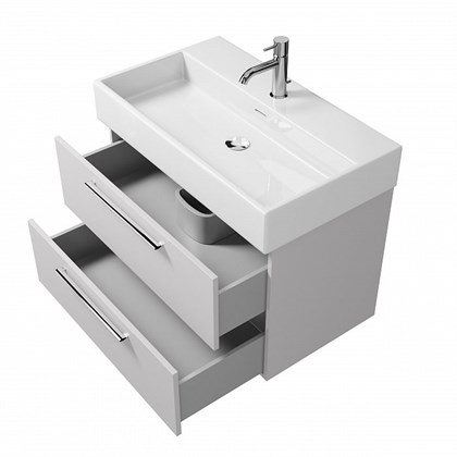 Тумба с раковиной подвесная Creto Tivoli 80 белая - фото 104454