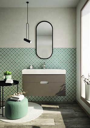 Тумба с раковиной подвесная Creto Malibu 80 белая - фото 104477