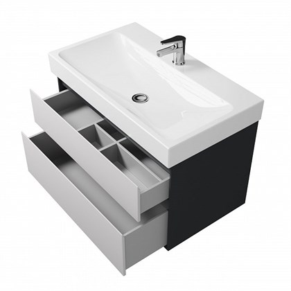 Тумба с раковиной подвесная Creto Amelia 80 - фото 104501