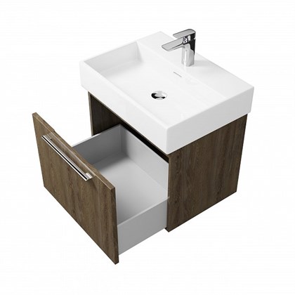 Тумба с раковиной подвесная Creto Milano 60 Truffle - фото 104506