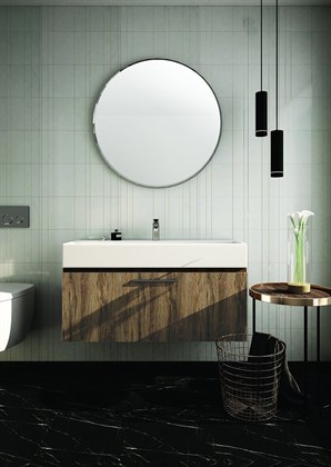 Тумба с раковиной подвесная Creto Milano 60 Truffle - фото 104507