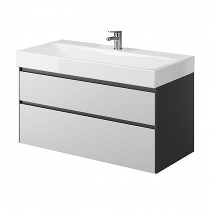 Тумба с раковиной подвесная Creto Amelia 100 - фото 104514