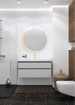 Тумба с раковиной подвесная Creto Amelia 100 - фото 104516