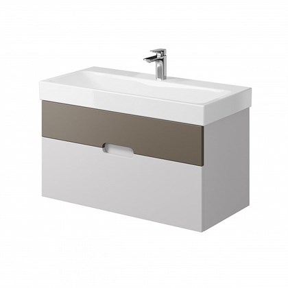 Тумба с раковиной Creto Malibu Capuchino Soft 100 см - фото 104572