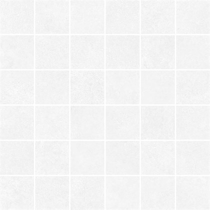 Cement Мозаика белый 30х30 - фото 104898