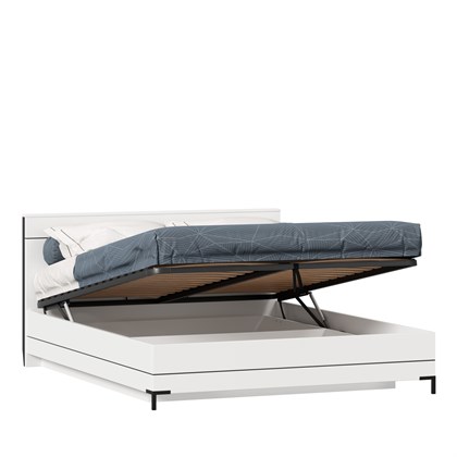 Кровать двуспальная 1600 с подъемным механизмом Норд (Белый/Статуарио) - фото 105882