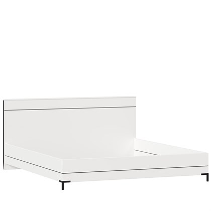 Кровать 1800 без основания Норд (Белый/Чёрный) - фото 105952