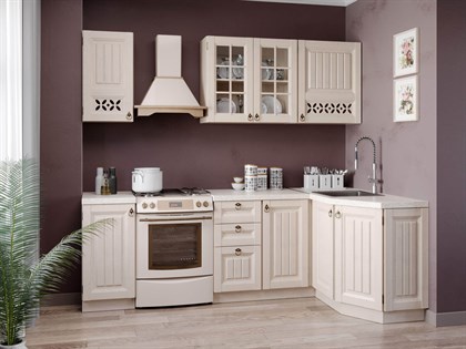 Угловой кухонный гарнитур 2400 №1 Амели (Дуб Прованс) - фото 107923