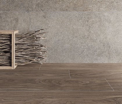 Керамогранит Vitra  Wood-X Орех Кремовый Матовый R10A Ректификат 60х120 - фото 110050