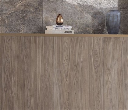 Керамогранит Vitra  Wood-X Орех Тауп Матовый R10A Ректификат 20х120 - фото 110116