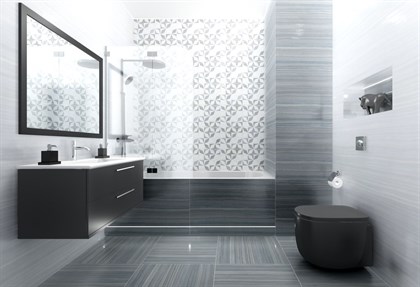 Декор Vitra  Serpeggiante Геометрический холодная гамма 7ЛПР 30х60 - фото 110289