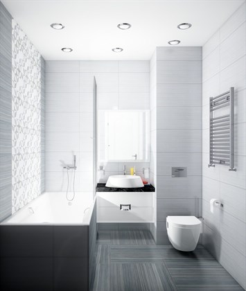 Декор Vitra  Serpeggiante Геометрический холодная гамма 7ЛПР 30х60 - фото 110291