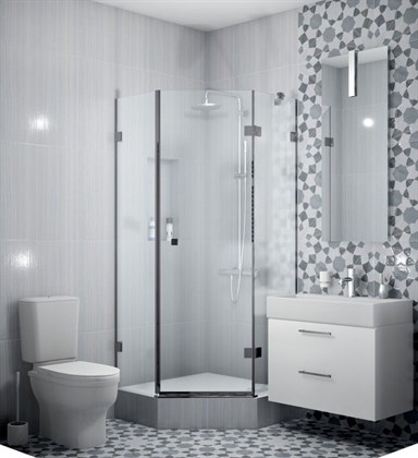 Декор Vitra  Serpeggiante Геометрический холодная гамма 7ЛПР 60х60 - фото 110297