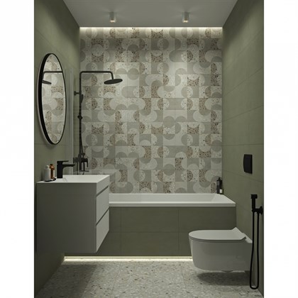 Керамогранит Vitra  Terrazzo-X Светлый Лаппато Ректификат 60х60 - фото 110357