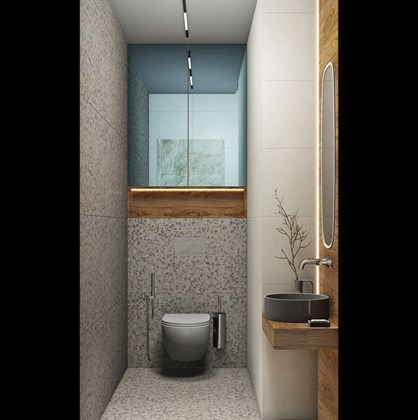 Керамогранит Vitra  Terrazzo-X Темный Лаппато Ректификат 60х120 - фото 110395