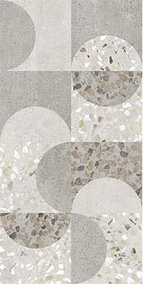 Декор Vitra  Beton-Terrazzo Геометрический Лаппато Ректификат 30х60 - фото 110399