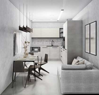 Декор Vitra  Beton-Terrazzo Геометрический Лаппато Ректификат 30х60 - фото 110412