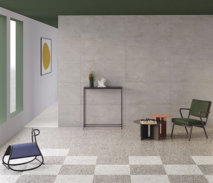 Керамогранит Vitra  Terrazzo-X Темный Лаппато Ректификат 60х120 - фото 110427