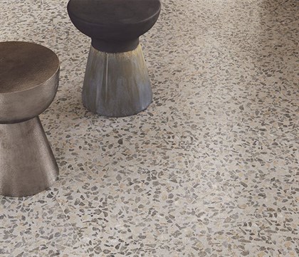 Керамогранит Vitra  Terrazzo-X Темный Лаппато Ректификат 60х120 - фото 110431