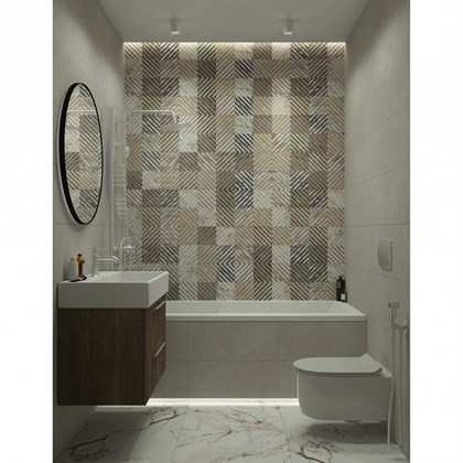 Керамогранит Vitra  Beton-X Светлый Лаппато Ректификат 30х60 - фото 110465