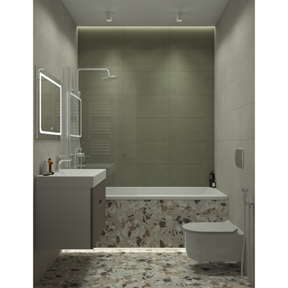 Керамогранит Vitra  Beton-X Светлый Лаппато Ректификат 30х60 - фото 110468