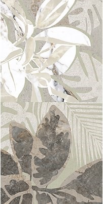 Декор Vitra Marble-Beton Цветочный Лаппато Ректификат 30х60 - фото 110538